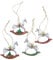 2 STK Schaukelpferd grün Weiss rot Anhänger bemalt Christbaumschmuck b789 Hänger Pferde Schaukelpferde Deko Nostalgie Vintage Christbaumdeko Anhänger Pferde Pferdchen Weihnachtsdeko Geschenkset