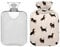 Cute Dogs Dachshunds Hot Water Bottles with Soft Cover, Pain Relief Hot Water Bag 2 L for Hand Feet Warm Water Bags Sleeping Comfortably