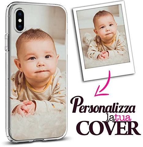 PhoneThrone - Cover Personalizzate con Foto e Testo per Iphone, Honor, Samsung, Redmi Note, Xiaomi, Oppo, Altri, Custodia Cover Personalizzata Idea Regali Personalizzati (IPHONE 12 MINI)