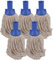 Avern Cleaning Supplies String Mop Heads Cotton PY Yarn Replacement Socket Mop Head - Colour Coded - (Pack Of 5) (Blue), (RSMMOPS150G)