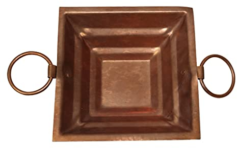 BRACOP® Pirámide de Cobre Havan Kund Agnihotra Kit para Pooja Havan Yagya Artículo religioso Pooja Rituales hindúes Havan Samagri Pirámide de Cobre Tallada a Mano Kund Diwali Pooja Decoración