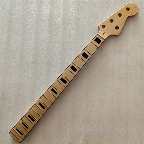 CAZARU Manche de Guitare électrique érable 5 Cordes Manche de Basse Manche en érable Remplacement du Manche