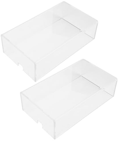UKCOCO 2St Acryl-Maushülle Würfelbox aus Acryl -Schutzhülle - Abdeckung Fall Computermaus Mausschutz liefern Schreibtisch Zubehör Puppenkiste Staubschutzhaube Abdeckung