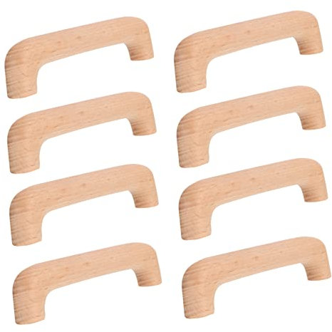 UKCOCO 16stücke Holzgriffe Für Schränke Rustikales Design Einfache Installation Geeignet Für Küchenschränke Kommoden Und Möbel Langlebig Und Praktisch