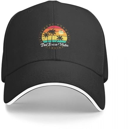 Baseballmütze Baseballkappe Seinfeld T-ShirtDel Boca Vista - Vintage Tv Show Baseball Cap Vintage Sonnenhut Golf Hut Mann Frauen Golf tragen Männer