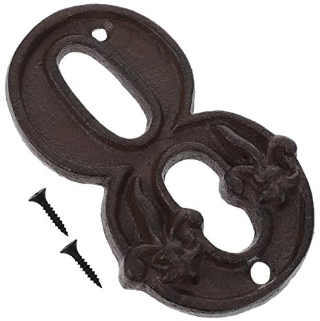 Artibetter Vintage Cast Iron Door Number Rustic Metal Address Number for House Gate Easy Installation Included Screws Heavy Duty Design for Use for Room Floor Identification