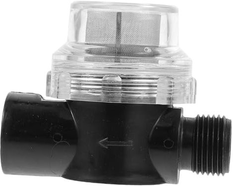 KONTONTY Filtro D'acqua in Acciaio Inossidabile Con Maglie, Filtro Della Pompa D'acqua Avvitabile Con Design Trasparente Per Facile Installazione e Pulizia