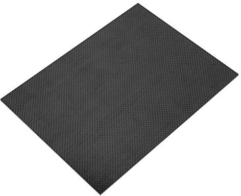 Placa de Fibra de Carbono, Hojas de Fibras de Carbono Material de Hoja de Tablero de Placa de Fibra de Carbono de Sarga de Alta Dureza Hojas de Panel de Tejido Liso (200 * 300 * 0,5mm)