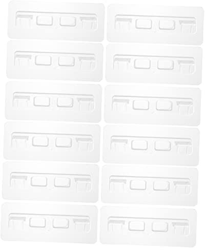 Gadpiparty 12stücke Regalklammern Aus Acryl Für Schränke Und Regale Transparent Bruchfest Und Langlebig Stabilisieren Regale Und Schränke Installieren