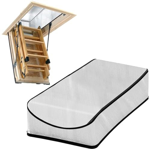 Dachbodentreppen-Isolationsabdeckung, 63,5 x 137,2 x 27,9 cm, Dachbodentreppe, Türleiter, Isolator, ausziehbares Zelt mit