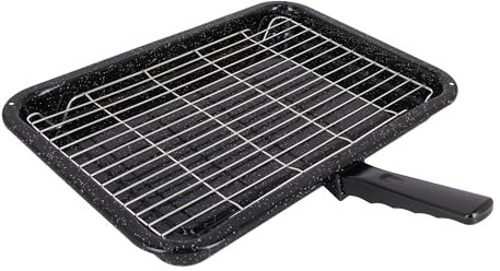 sparefixd Suitable for Smeg Oven Cooker Enamel Grill Pan Rack Tivet and Handle