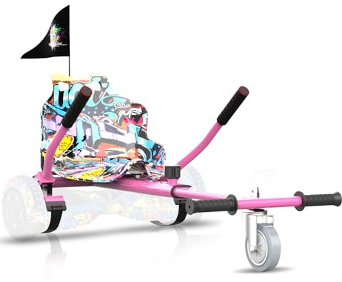 Hoverkart Hoverboard Karting-accessoires Hoverboard-stoelen voor 6,5 inch tot 10 inch Hoverboard Gokart voor kinderen en volwassenen. (Rosa)