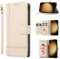 Wuhaizher for iPhone XR Case Mirror Shockproof Leather Flip Folio Wallet Cover for Girls Women with Stand Card Holder Magnetic Closure Protective Phone Case for iPhone XR, Beige