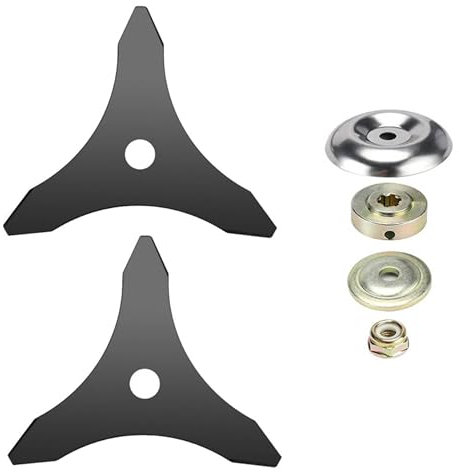 LONGHAO 2+1 pcs Freischneider für Rasentrimmer Messer für Motorsense 25.4 mm Mulchmesser für Freischneider Dickichtmesser Messer für Motorsense,für Rasen,Garten Unkraut Beseitigen (#1)