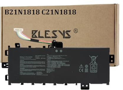 BLESYS B21N1818 C21N1818 Batterie pour ASUS VivoBook 17 Series (Incompatible avec B21N1818-2 C21N1818-2 B21N1818-3 C21N1818-3 C21N1818-1)