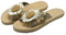 YZDKR Tongs Pantoufles de Plage Imitation Paille Tissé Femmes Sandales Plates Tout Assorti Pantoufles D'été en Coton Et Lin Dames pour l'extérieur(39)