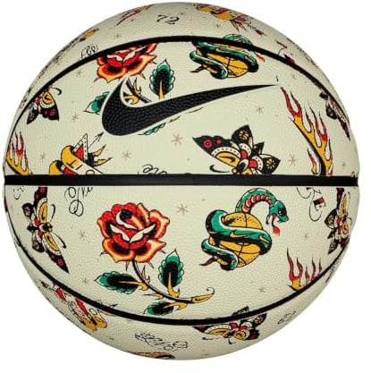 NIKE Basketball 8P PRM Energy – Premium Outdoor Basketball Ball – Robuster Street Basketball – Deflated geliefert, Lt Khaki/Black/Lt Khaki/Black, 7