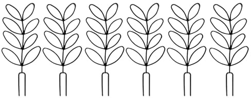 Qcbuegof 6pcs Innenpflanzenschlungen Für Kletterpflanzen Kleine Gartenschlungen Für Topfpflanzen Freien Blumenpflanze Stütze Steckplatten Gitter Gitter