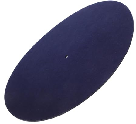 Operitacx Antistatische Filzmatte für Plattenspieler Rutschfeste Plattenteller Matte Vibrationsdämpfend Kratzschützend Navyblau Kompatibel mit Verschiedenen Marken