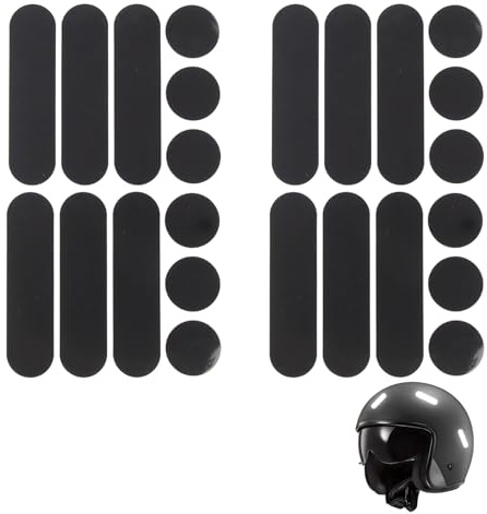 2 Sets Schwarz Reflektierende Aufkleber, Universal Retro Reflektierend Fahrrad Aufkleber, Reflektor Nacht Sichtbarkeit Signalisierung