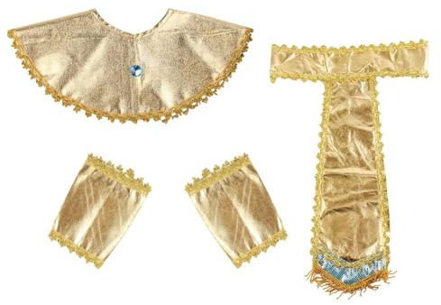 YIXANNX Hochwertiges ägyptisches Kostümzubehör Set, Gürtelkragen, Armbänder aus dem Alten Ägypten für Erwachsene, die EIN angenehmes Tragegefühl bieten, Kostümzubehör, ägyptischer Gürtelkragen