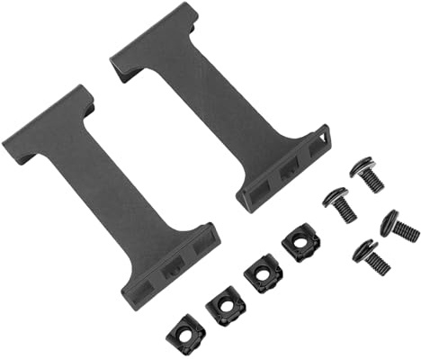 SIXRUN 1U Rackmount Adapter für Netzwerkgeräte – Aluminium-Rack-Einbausatz zur Tiefenverlängerung, kompatibel mit 19-Zoll-Standard-Racks, passend für Server, Switches und Netzwerkhardware