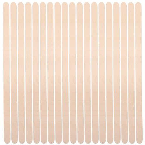 AMUSLESUR Wooden Wax Sticks Multi-purpose Wood Waxing Sticks 100pcs Spatula for Hair Removal Versatile Beauty Tool round Edge Design for Applying Wax and Hair Removal