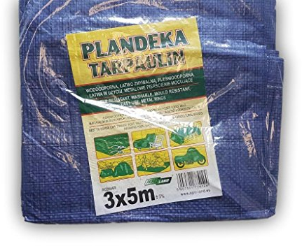3 x 5 m Lona Hoja de tierra con anillos de metal Sombrilla Tienda de hamacas Cubierta impermeable portátil Tela Techo del automóvil Ligero para senderismo al aire libre Camping