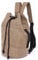 LOSMILE Lona Bolsos Mochila Hombre Mujer Bolsos Bandolera Bolsas de Cuerdas Bolsas de Viaje Bolsas de Gimnasia Mochilas Tipo Casual Mochilas para Deportes y Aire Libre.(M-Marrón)