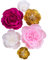 Letjolt Papierblumen-Dekoration für Wand, 3D-Blumen, Dekoration, Hochzeit, Hintergrund, Blume, Geburtstag, Babyparty, Kinderzimmer, Wand