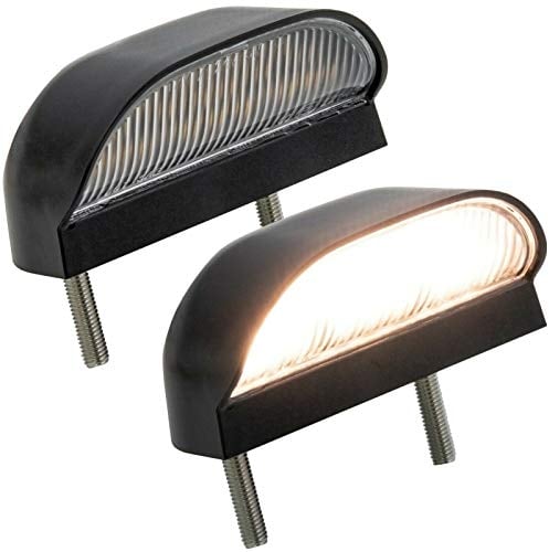 phil trade 2X universal Warmweiß Kennzeichenbeleuchtung Leuchte Anhänger PKW StVO Zulassung 12V 24V