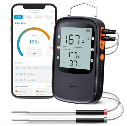 Govee Bluetooth Meat Thermometer Digital with Smart App Timer and Alerts