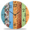 GRAVURZEILE Wanduhr aus Holz Mandala Design - 100% Lautlos kein Ticken absolut geräuschlos - 30 cm Ø - Design Wanduhren für Wohnzimmer Schlafzimmer & Küche