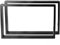 Montixx® 2X (1 Paar) Quadrat-Couchtisch & Tischkufen Bank Tischuntergestell B 50cm x H 40cm schwarz Eisen Pulverbeschichtet