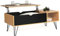 IDMarket - Table Basse Plateau relevable rectangulaire Noemi Bois Pied épingle