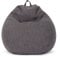 Green Bean Indoor Sitzsack mit 200 Liter mit EPS-Perlen Füllung Kuschelig Weich Waschbar - Drinnen Stoff Bodenkissen Liegekissen Sitzkissen Lounge - Dunkelgrau Asphalt