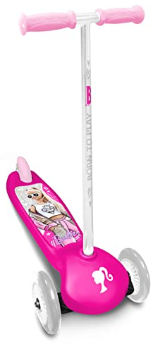 Stamp Steering Scooter Barbie 3 Wheels, PINK