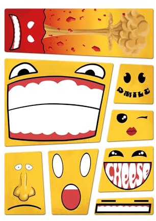 Emoticon Kühlschrankmagnete im 8er Set witzige Magnete mit Emoticons als lustige Dekoration für deinen Kühlschrank oder andere metallische Oberflächen