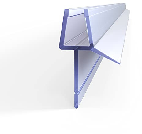 2 Stück, Ersatzdichtung Wasserabweiser einstellbare Duschdichtung Spritzschutz Bad Dusche 4 mm/ 5 mm/ 6 mm für Glastür Duschtüren Duschwand Badewanne Duschkabine