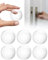 Butée de Poignée de Porte Murale, BAIPOK 6 x Butée de Porte Transparent, Coussin de Protection Ronde, Tampon Porte, Adhesive, Amortisseur de Porte