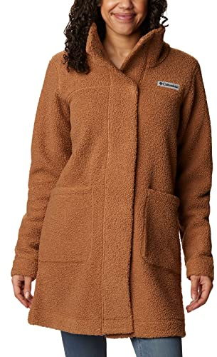 Columbia Women's Panorama Long Jacket, Camel Brown, Large