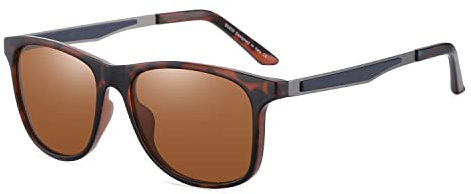 DUCO Herren und Damen Polarisierte Square Sonnenbrille mit Verlaufsglas für Radfahren Fahren 3030