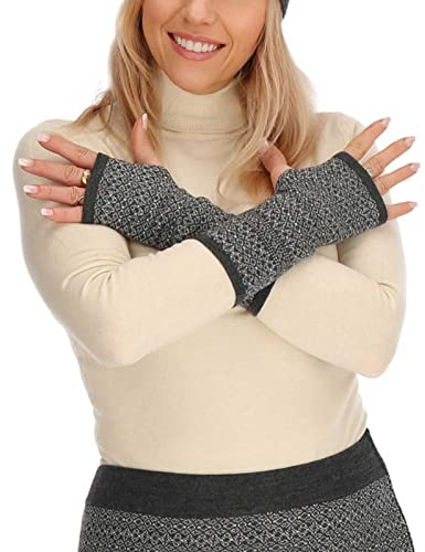 Kunst und Magie Damen Armstulpen Merinowolle Stulpen Handwärmer Pulswärmer Handschuhe Merinowolle Strick