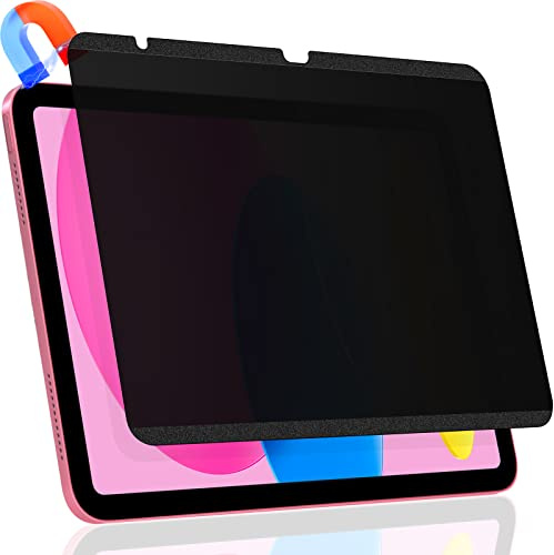 Mamol Magnetic iPad 10.9 10th Generation 2022 Privacy Screen Protector, Removable&Reusable Anti Blue Light Glare Spy Privacy Filter for Apple iPad 10th Gen 10.9 2022 Release A2696/A2757/A2777