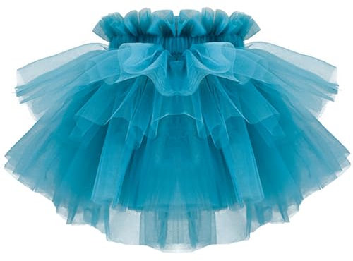 Bebè Bambine Ragazze Gonna Tulle Gonna Tutu Minigonna Bambini Moda Gonne Corte Halloween Ballo Abbigliamento Feste Celebrazioni Costume Accessorio, Verde Scuro L