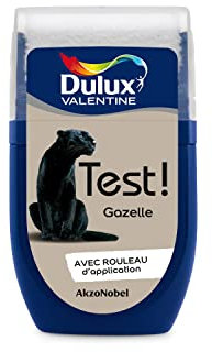 Dulux Valentine Peinture Testeur Crème de Couleur - Murs et Boiseries - Mat - Couleur Gazelle ® 30 ml