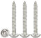 Drenky Blechschrauben Flachkopf M5x30mm,50 Stück Selbstschneidende Schrauben Mit Scheibe Edelstahl Rostfrei A2 V2A Holzschrauben Torx Vollgewinde
