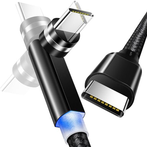 AICase Cable para iPhone 15, Tipo C a Tipo C (3.3 pies), Carga súper organizada, absorción magnética, Nano Cable de Datos para iPhone 15, Samsung S23/S22/S21/S20 Ultra, MacBook Pro/Air