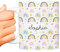Transparent Gift Taza Personalizada con Nombre Infantil Arcoíris. Regalos Originales para Niños y Niñas. Tazas Infantiles de Plástico. Regalos de Vuelta al Cole y Cumpleaños. Tazas Desayuno y Merienda