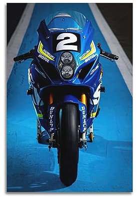 HAYME Motorrad-Poster Suzuki GSX-R1000 Rennrad, dekoratives Gemälde, Leinwand, Wand und Kunstbild, Familienschlafzimmer-Dekoration, 30 x 45 cm